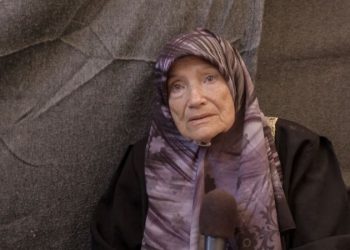 She fled the Israeli army as a young woman. Now in her 90s, she is running again