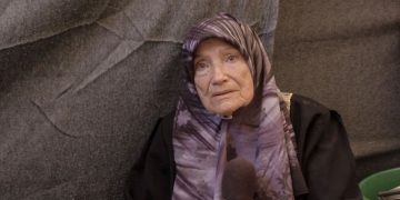 She fled the Israeli army as a young woman. Now in her 90s, she is running again