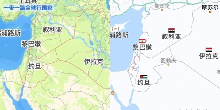 As Gaza conflict rages, online maps from Chinese companies are missing Israel’s name