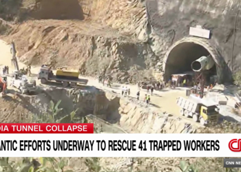 Rescuers successfully drill through to trapped men in Himalayan tunnel in breakthrough for perilous operation
