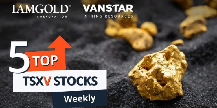 5 Top Weekly TSXV Stocks: Vanstar Rises on IAMGOLD Acquisition News
