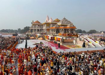 Modi hails a new ‘divine India’ as he inaugurates controversial Hindu temple ahead of nationwide elections