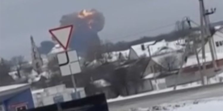 Russia accuses Ukraine of shooting down military plane, killing all 74 on board