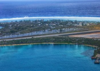 Huge rogue waves smash into remote US military base in Pacific