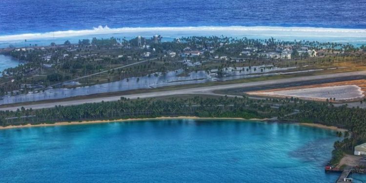 Huge rogue waves smash into remote US military base in Pacific