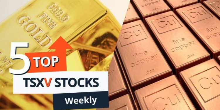 5 Top Weekly TSXV Stocks: NorthWest Copper Leads with Gain of Over 40 Percent