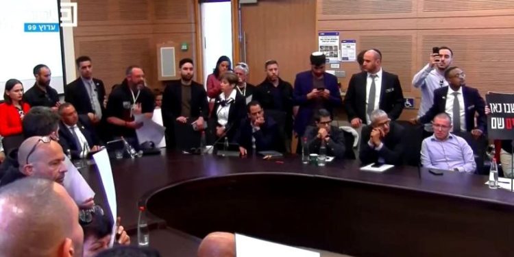 Relatives of Gaza hostages storm Israeli parliament as Hamas war rages