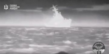 Ukraine says it sank Russian warship off coast of Crimea and unleashed ‘massive’ missile barrage on peninsula