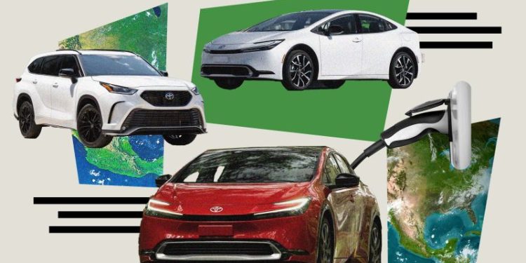 Toyota is hitting the gas on hybrids as EV sales cool. But what does that mean for the planet?