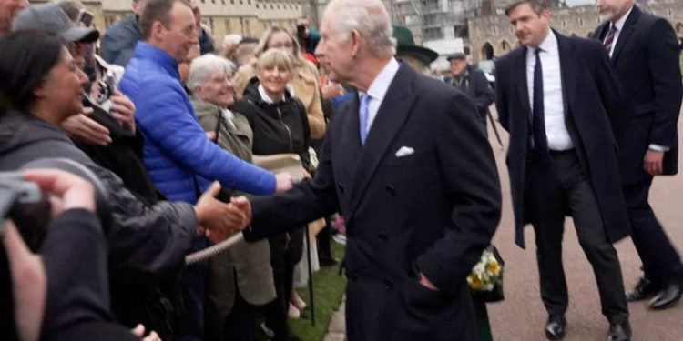 King Charles attends Easter church service in most significant public appearance since cancer diagnosis