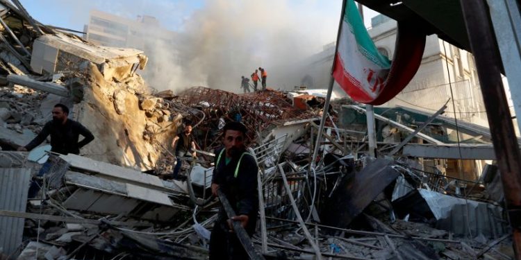 Iran accuses Israel of killing Iranian military commanders and others in airstrike on consulate in Syria