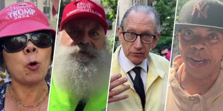 Conservatives unload on ‘political’ NYC prosecution of Trump outside courtroom: ‘Damaging to the country’