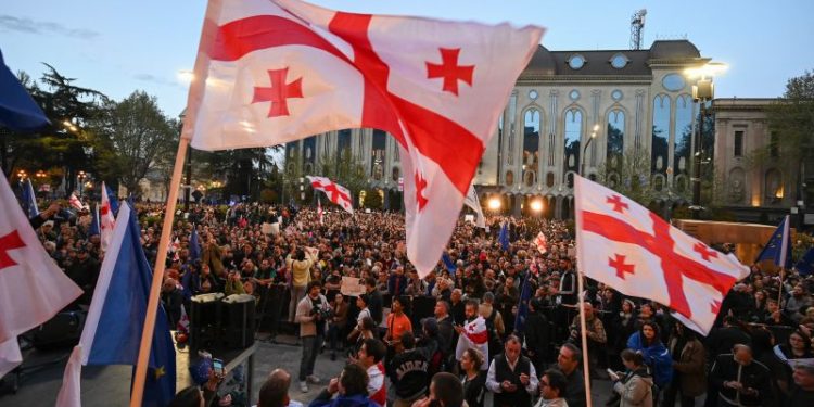Georgia rocked by protests as government pushes Putin-style ‘foreign agent’ bill