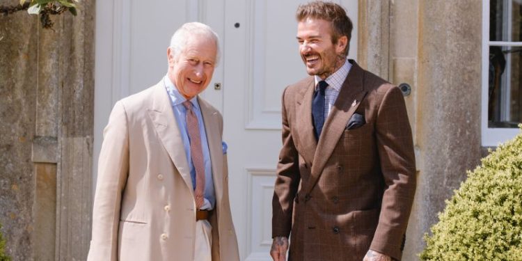 David Beckham bonds with King Charles over beekeeping as he is named charity ambassador