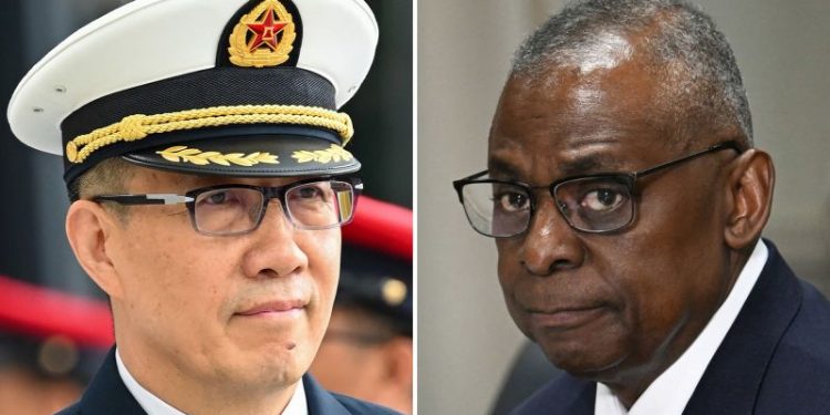 US and Chinese defense chiefs hold first in-person talks since 2022