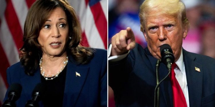 Margin of error race between Harris-Trump in new poll conducted after Biden dropped