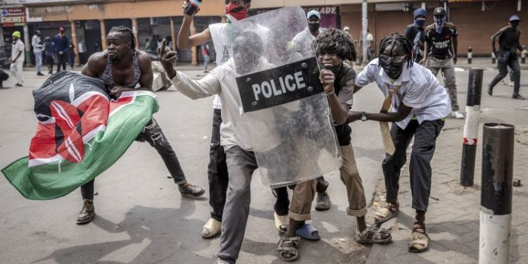 Kenyan protesters vow to seize country’s main airport as deadly unrest continues into sixth week