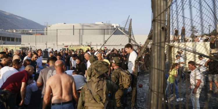 At least 11 people injured after projectiles reportedly fired from Lebanon into Israel