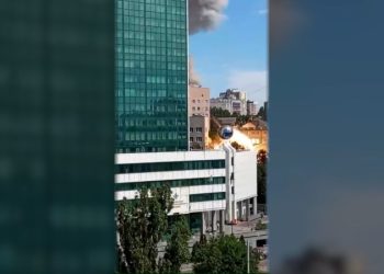 Ukrainian children’s hospital attacked as Russian strikes on cities kill at least 31