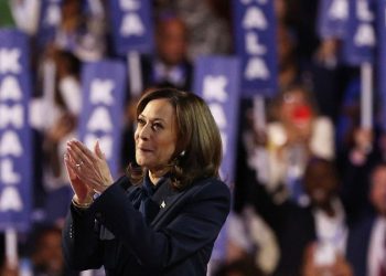 Harris takes aim at Trump as she vows ‘to be a president for all Americans’