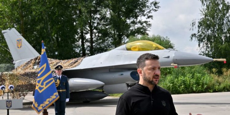 Ukraine confirms F-16s have arrived in country as Zelensky heralds ‘new chapter’ in fight against Russia