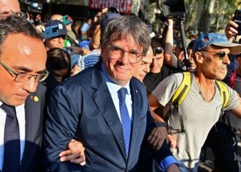 Wanted Catalan separatist Puigdemont reappears in Spain to rally supporters then vanishes again