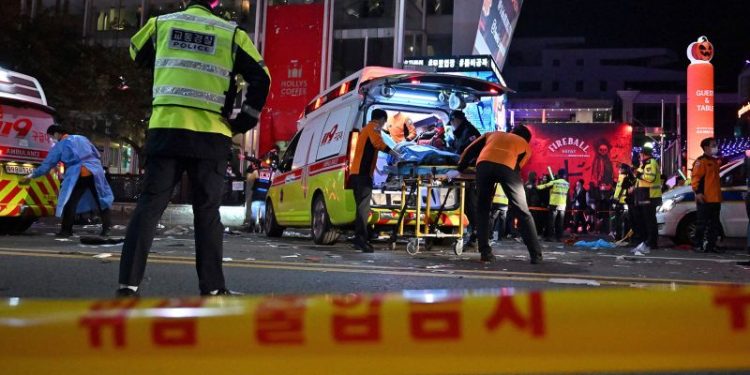 South Korea court sentences highest-ranking police officer yet to jail over Halloween crush