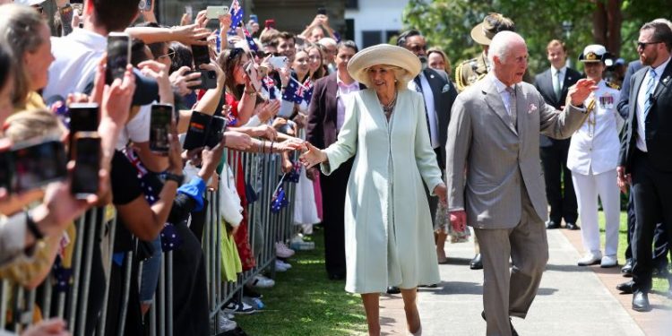 Britain’s King Charles and Queen Camilla attend church on Australia tour