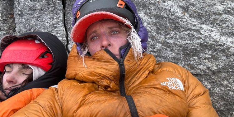 ‘Our dreams were falling down the mountain’: American and British climbers stranded in the Himalayas for three days