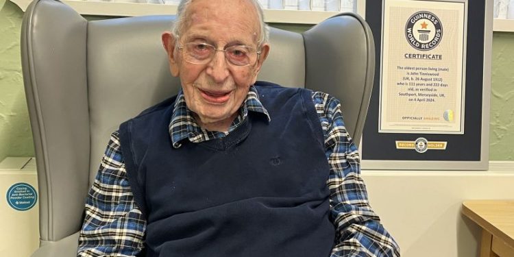 World’s oldest man, John Tinniswood, dies aged 112