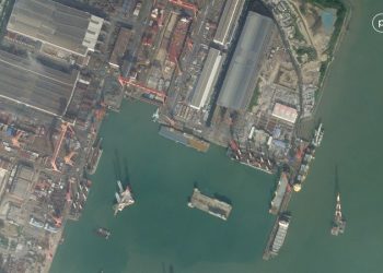 Satellite imagery shows mystery ship built in China amid breakneck naval expansion