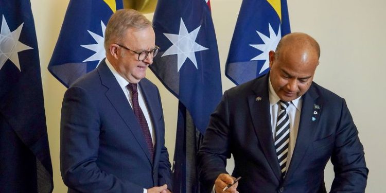 Nauru agrees to give Australia veto rights overpacts with third nations including China