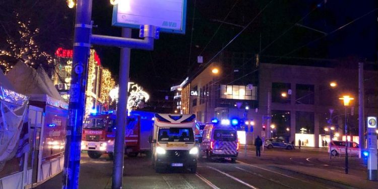 At least one dead after car plows into German Christmas market, public broadcaster says