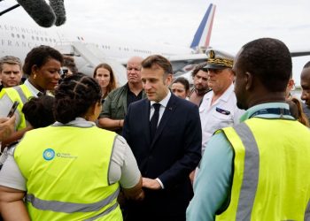 French President Emmanuel Macron lands in Mayotte days after devastating cyclone
