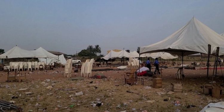 Crowd crush kills 35 children at funfair in Nigeria, police say