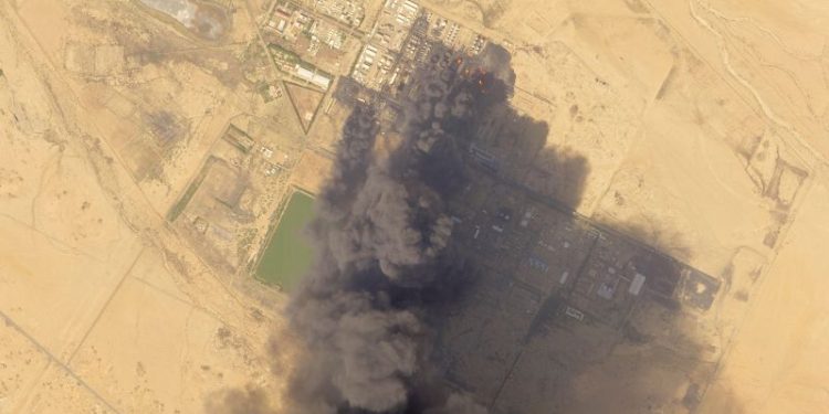 Fighting in Sudan’s civil war sets ablaze the country’s largest oil refinery, satellite photos show