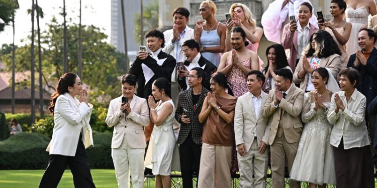 Hundreds of same-sex couples to marry as Thailand’s landmark marriage bill takes effect
