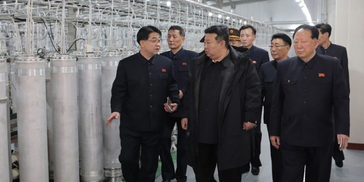 North Korean leader Kim inspects nuclear facility and calls for bolstering arsenal
