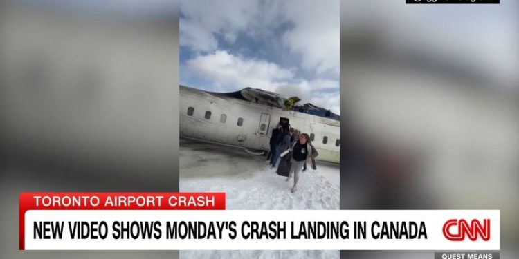The moment 80 lives were upended – literally – and tragedy was averted during the fiery crash of a Delta flight in Toronto