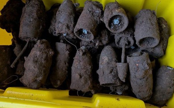 Scores of unexploded World War II bombs discovered under children’s playground