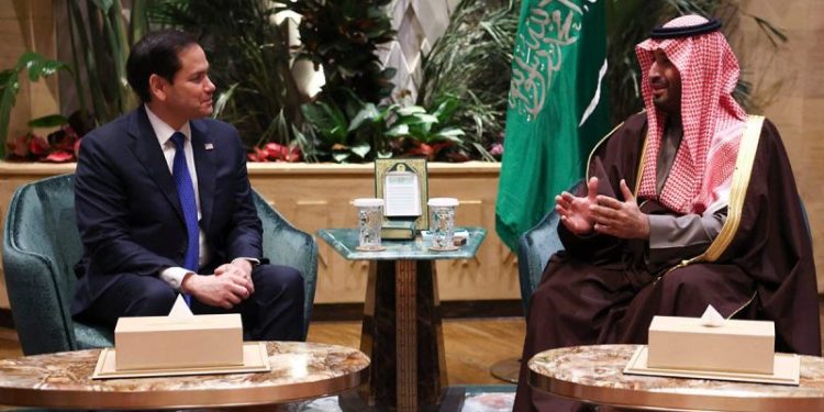 Rubio meets Saudi Arabian officials ahead of US-Russia talks expected to lay groundwork for Trump-Putin summit