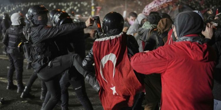 Turkey detains more than 1,000 protesters after jailing of Istanbul mayor
