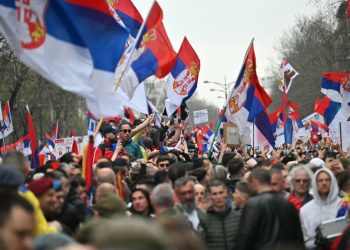 Tens of thousands rally in massive anti-corruption protest against Serbian government