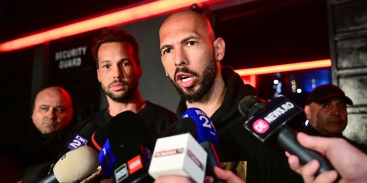 ‘We’re here to clear our names’: Tate brothers, sexist online celebrities, back in Romania to face trafficking charges