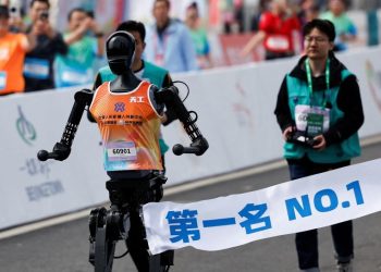 Chinese robots ran against humans in the world’s first humanoid half-marathon. They lost by a mile
