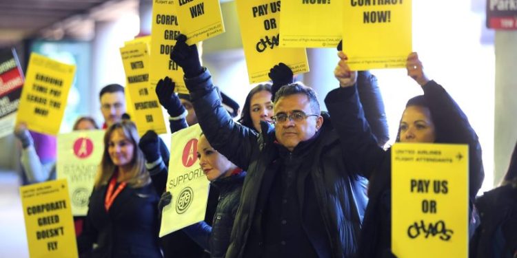 United Airlines reaches ‘industry-leading’ labor deal with flight attendants, union says