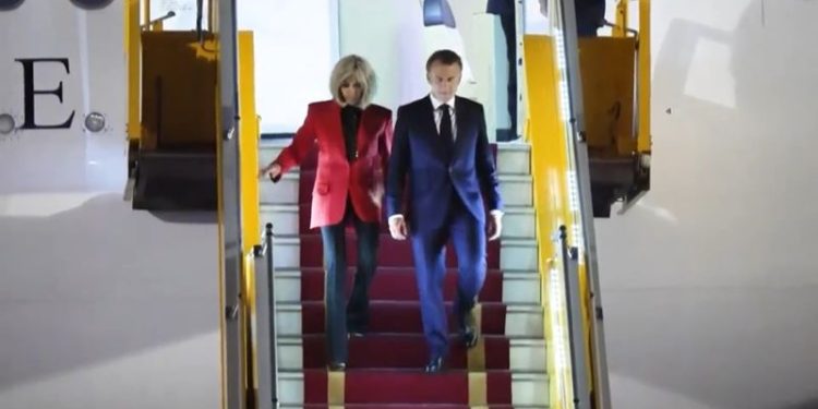 Macron’s office dismisses viral video showing apparent shove from wife Brigitte