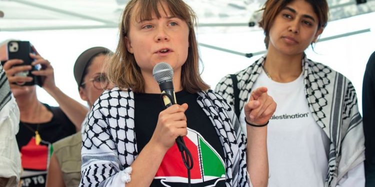 Climate activist Greta Thunberg joins aid ship sailing to Gaza