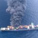 Indian coast guard battles massive fire on container ship listing off Kerala
