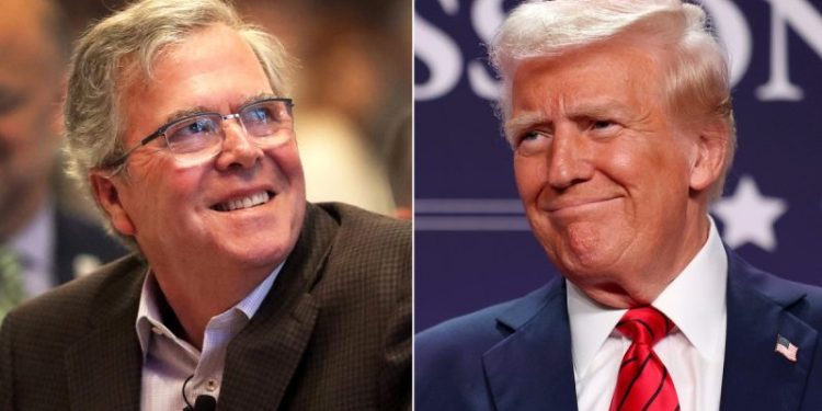 Trump thanks Jeb Bush for strong praise of Iran strike: ‘Very much appreciated!’